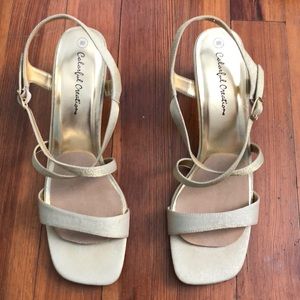 Colorful Creations Gold Shimmer Heels